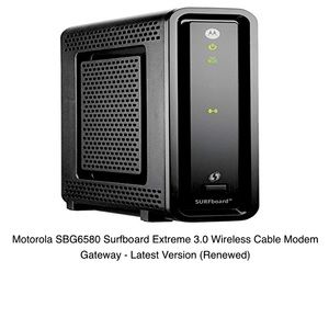 Motorola SBG6580 3.0 Wireless Cable Modem Gateway
